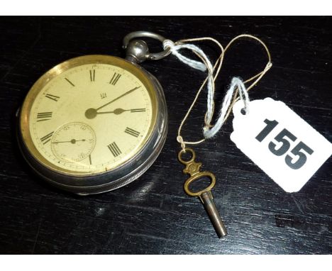 Silver cased pocket watch with second sweep (working)