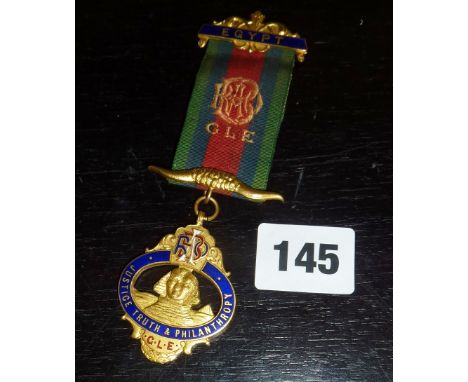 Fattorini & Sons RAOB Egypt enamel medal or jewel