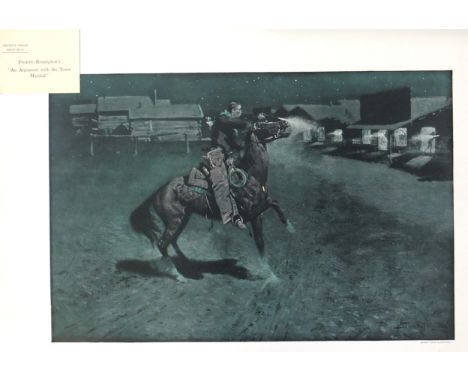 AFTER FREDERIC REMINGTON Folio of six prints, 1906, artists proof and ROBERT DUTHIE Birds of prey, prints (8) Condition Repor