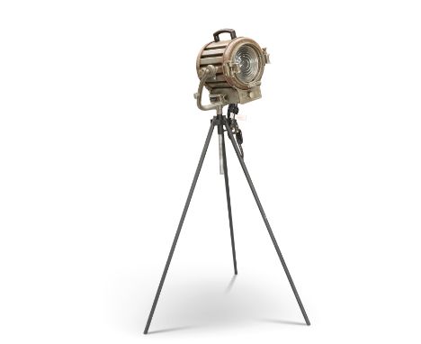 A MID-CENTURY STAGE LIGHT, BY MOLE-RICHARDSON, ENGLAND,&nbsp;type 406, number 7094, with 'FLOOD' and 'SPOT' settings, with ha