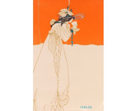 1970's Athena poster, "Isolde" after a Aubrey Beadsley lithograph print
