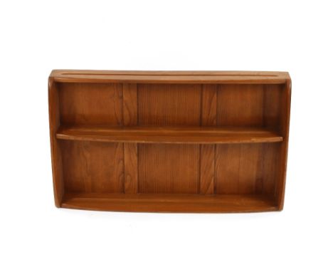 A light Ercol plate rack, 82cm wide
