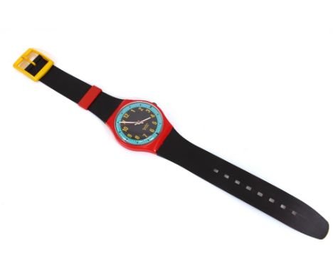 A Swatch Maxi wall clock