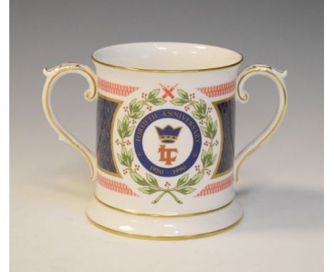 Spode limited edition loving cup commemorating the 40th Anniversary of the Lords Taveners 1990, limited to 200 pieces   Condi