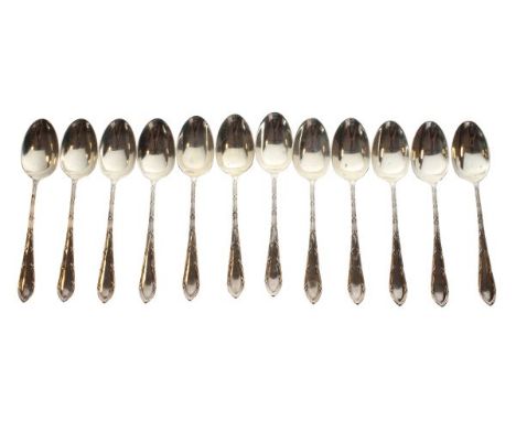 Set of twelve George V silver coffee spoons, Sheffield 1912, 5.3oz approx   Condition: 