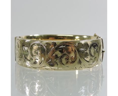 A 9 carat rolled gold filled bangle