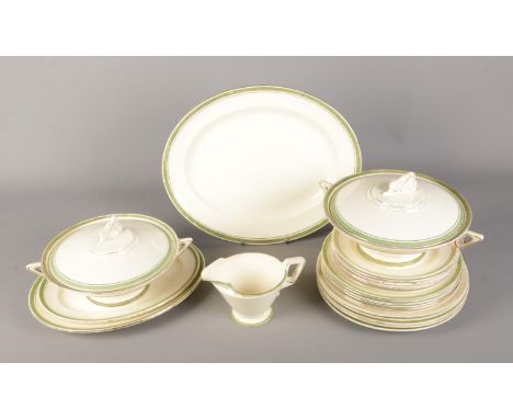 A Burleigh ware tea service including tureens and serving plate.  