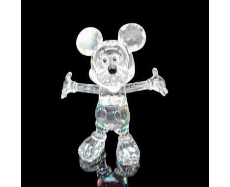 Part of the Disney showcase collection. Clear faceted body with black crystal eyes and nose. Swarovski backstamp. 687414. Thi