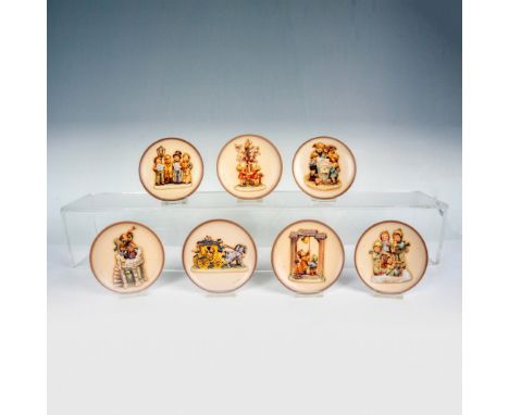 Charming hand painted assorted plates including Strike Up The Band, Let's Tell The World, Fanfare, Fond Goodbye, Harmony In F