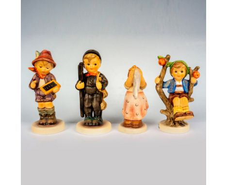 Hand painted in matte finish that includes Apple tree Boy, Chimney Sweep, One plus One, and Wash Day. Goebel backstamp. Talle