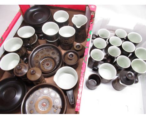 1960s/1970s Denby Arabesque pattern tea service, coffee service and other tableware 