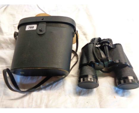 A cased set of Super Zenith 10X50 binoculars