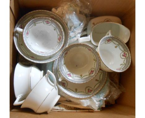 An Aynsley bone china part tea set including cups and saucers, etc.