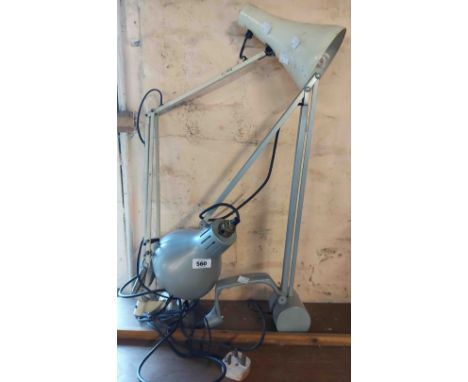 One vintage anglepoise lamp - sold with a counter balance anglepoise desk lamp