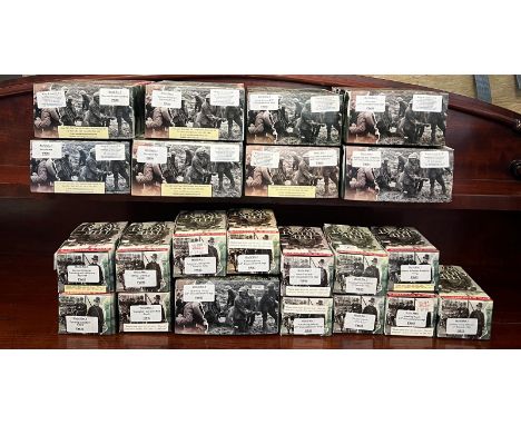 A selection of empty King and Country model boxes
