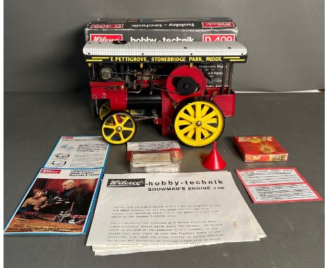 A Wilesco Hobby-Tecnik D 409, Showman's Engine, boxed.