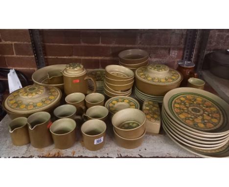 SHELF OF FRANCISCAN TABLE WARE