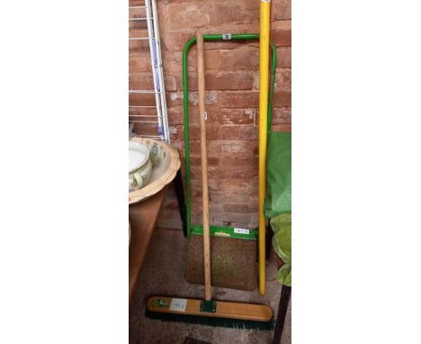 1 LONG ROLLER, A PATIO BROOM &amp; A BRANCH LOPPER