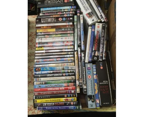 TRAY WITH DVD'S SOME BOXED SETS