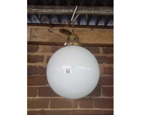 HANGING LIGHT GLOBE, APPROX 12" DIA