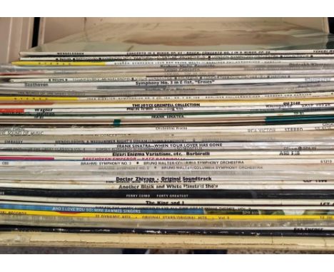 2 CARTONS OF MISC LP RECORDS, CLASSICAL, POP, BEATLES, ROLLING STONES &amp; THE BEATLES NO. 0290382