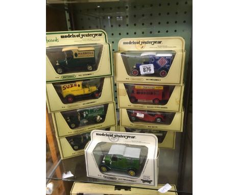 9 BOXED MODELS OF YESTERYEAR VINTAGE LORRIES