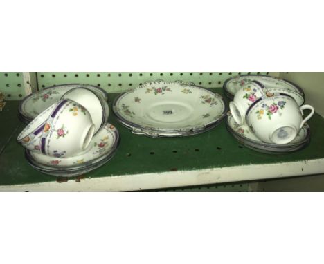 LOWESTOFT PATTERNED BONE CHINA TEA SERVICE