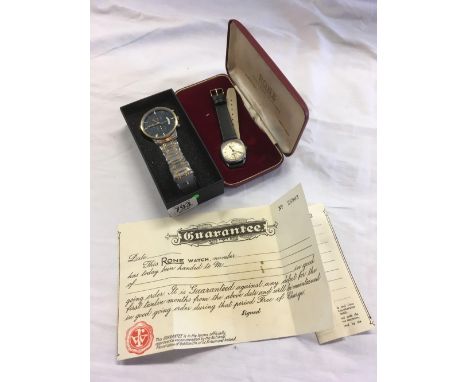 2 RONE WATCHES,  VINTAGE &amp; 1 MODERN