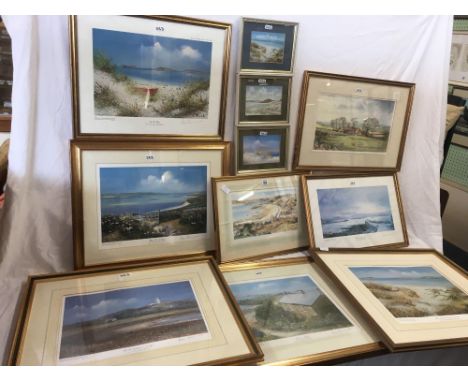 COLLECTION OF 10 VARIOUS COASTAL PRINTS OF THE ISLE OF SCILLY ETC