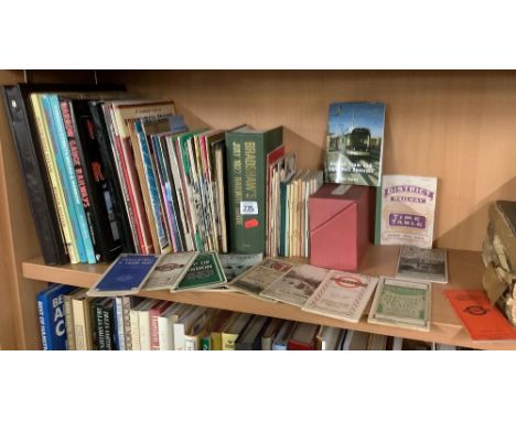 SHELF OF RAILWAY BOOKS &amp; PAMPHLETS  