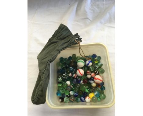 QTY OF VINTAGE MARBLES