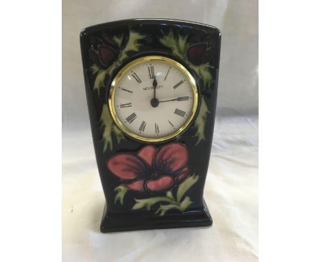 MOORCROFT DRESSING TABLE CLOCK 