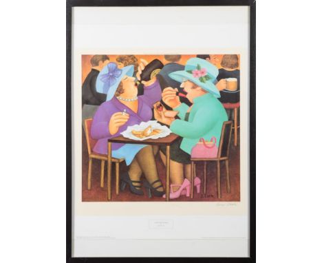 * Beryl Cook [1926-2008]- Ladies Who Lunch:- signed in pencil in the bottom right margin published by Alexander Gallery in an