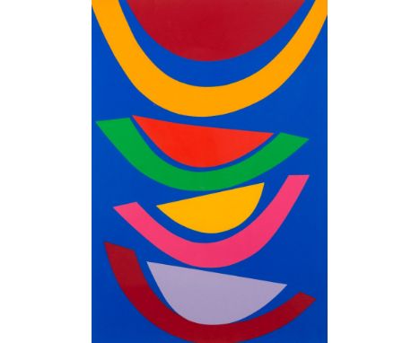 * Terry Frost, R.A. [1915-2003]- Swing Blue:- silkscreen print signed and numbered 67/150 in pencil in the bottom margin imag