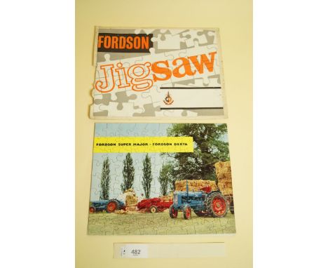 A Fordson tractor jigsaw in envelope