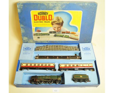 A Hornby Dublo EDP12 passenger train gift set with Duchess of Montrose engine, boxed