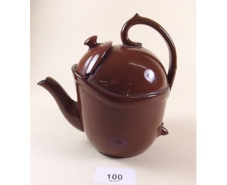 A Wedgwood brown glazed 'SYP' teapot