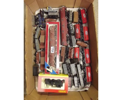 A Lima Goods Engine - boxed, another unboxed, a Hornby Tank Engine R2381BR Class 14 XX locomotive - boxed and a quantity of t
