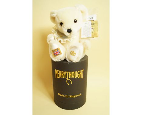 A Merrythought Prince George teddy bear - boxed with  tag