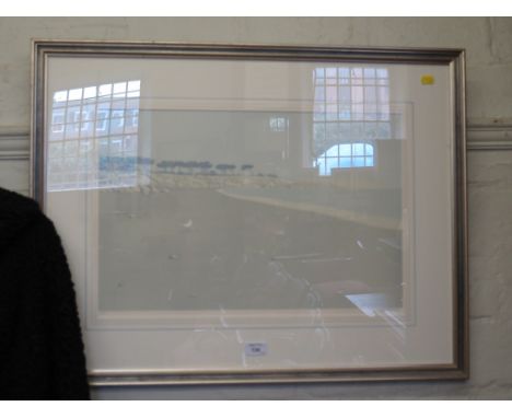 Gino Guido Seagull on a beach Lithograph Signed numbered 3/150 in pencil, 34cm x 53cm