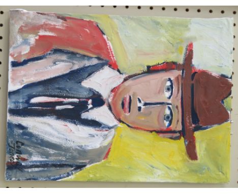 Richard W. Conway-Jones Portrait of a gentleman in a Homburg hat Oil on canvas, signed and inscribed verso 46cm x 34cm