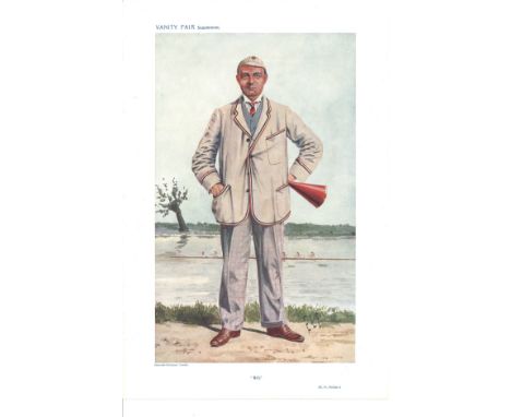 Bill 6/7/1910. Subject R H Forster Vanity Fair print. These prints were issued by the Vanity Fair magazine between 1869 1914 