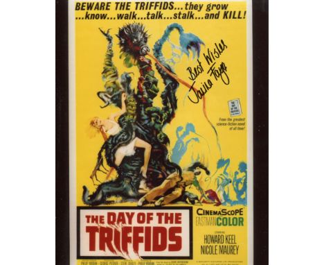 The Day of the Triffids, really nice 8x10 photo of the poster for this classic 1950s Science Fiction thriller, signed by actr