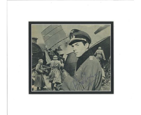 Dirk Bogarde (1921-1999) Actor Signed 10x11 Vintage Double Mounted Picture. Good condition. All autographs come with a Certif