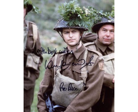 Dads Army, stunning 8x10 photo signed by actor Ian Lavender who has added his character name Private Pike. Good condition. Al