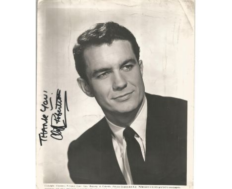 Cliff Robertson (1923-2011) Actor Signed Vintage 8x10 Press Photo. Good condition. All autographs come with a Certificate of 