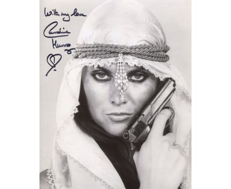 007 Bond movie The Spy Who Loved Me 8x10 photo signed by actress Caroline Munro. Good condition. All autographs come with a C