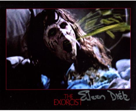 The Exorcist 8x10 horror movie photo signed by actress Eileen Dietz who played the demon in this iconic film. Good condition.