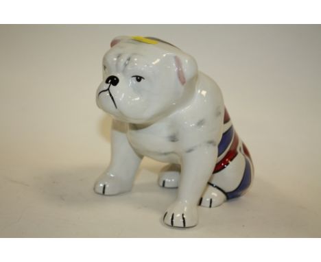 A LORNA BAILEY CERAMIC BRITISH BULLDOG FIGURE 