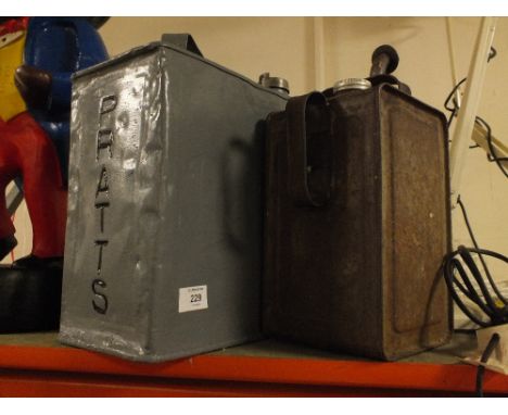 TWO VINTAGE JERRY CANS